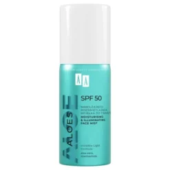 AA Aloes, Nawilżająco-rozświetlająca mgiełka do twarzy SPF 50, 100 ml
