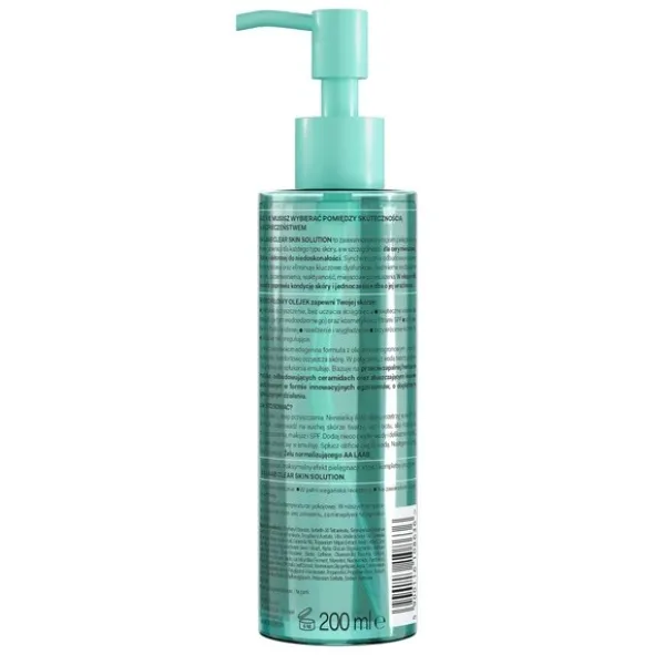 AA LAAB Clear Skin Solution, hydrofilowy olejek do demakijażu normalizująco-łagodzący, 200 ml