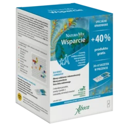 Abocca, Natura Mix Advanced Wsparcie, saszetki z proszkiem, 28 szt.