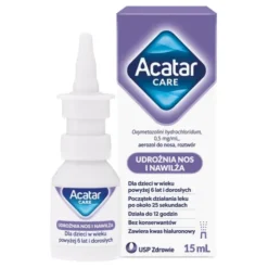 Acatar Care, 0,5 mg/ml, aerozol do nosa, 15 ml.