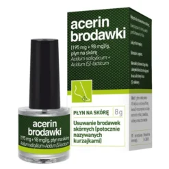 Acerin Brodawki, (195 mg + 98 mg)/g, płyn na skórę,8g