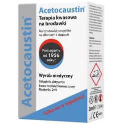 Acetocaustin, terapia kwasowa na brodawki, płyn, 2 ml