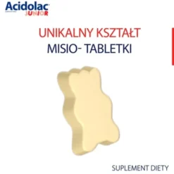 Acidolac Junior, misio-tabletki, smaku truskawkowy, 20szt.