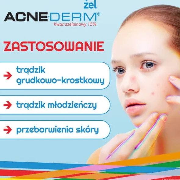 Acne-Derm, żel przeciwtrądzikowy i wybielający, 20 g
