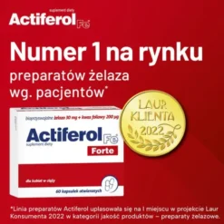 Actiferol Fe Forte, kapsułki otwierane, 60 szt.