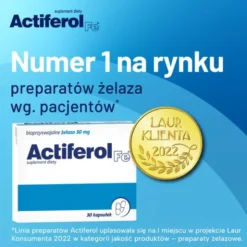 Actiferol Fe, 30 mg, kapsułki otwierane, 30 szt.