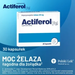 Actiferol Fe, 30 mg, kapsułki otwierane, 30 szt.