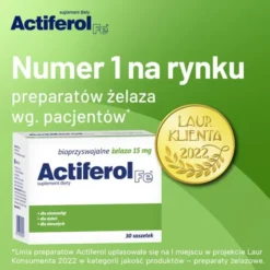 Actiferol Fe, 15 mg, proszek do rozpuszczania, saszetki, 30 szt.