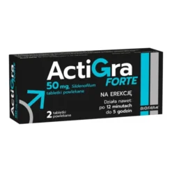 Actigra Forte, 50 mg, tabletki powlekane, 2 szt,