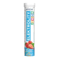 Activlab Elektrolity Junior, tabletki musujące, smak truskawkowy, 20 szt.