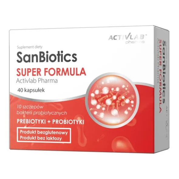 Activlab Pharma, SanBiotics Super Formula, kapsułki, 40 szt.