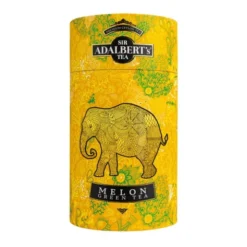 Adalbert's Tea, Green Tea Melon, zielona herbata liściasta w puszce, 100 g