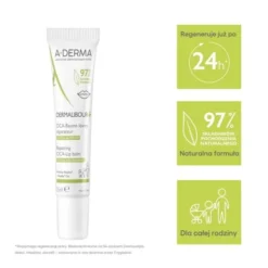 Aderma Dermalibour+ CICA, regenerujący balsam do ust, 15 ml