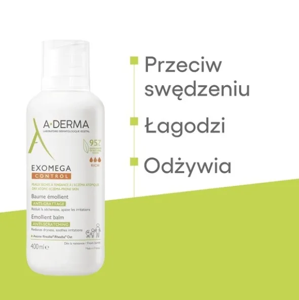 Aderma Exomega Control, balsam emolient, 400 ml