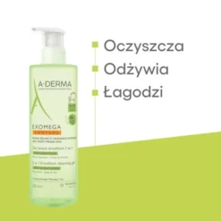 Aderma Exomega Control, żel emolient do mycia 2w1, 500 ml