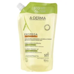 Aderma Exomega Control, olejek emolient pod prysznic, uzupełnienie, 500 ml