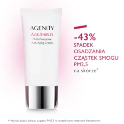 Agenity Age-Shield, multi-ochronny krem przeciwstarzeniowy SPF 50+, 50 ml
