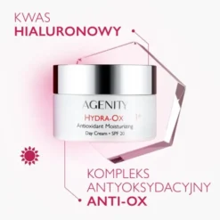 Agenity 1° Hydra-Ox, antyoksydacyjny krem nawilżający na dzień SPF 20, 50 ml