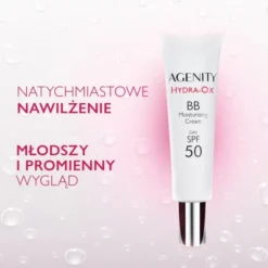 Agenity Hydra-Ox, nawilżający krem BB z SPF 50, 20 medium beige, 30 ml