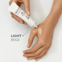 Agenity Hydra-Ox, nawilżający krem BB z SPF 50, 10 light beige, 30 ml