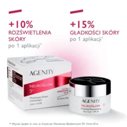 Agenity 5° Neuroglow, modelujący krem odmładzający na dzień, SPF 20, 50 ml