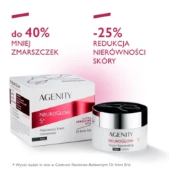 Agenity 5° Neuroglow, naprawczy krem odmładzający na noc, 50 ml