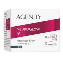 Agenity 5° Neuroglow, naprawczy krem odmładzający na noc, 50 ml