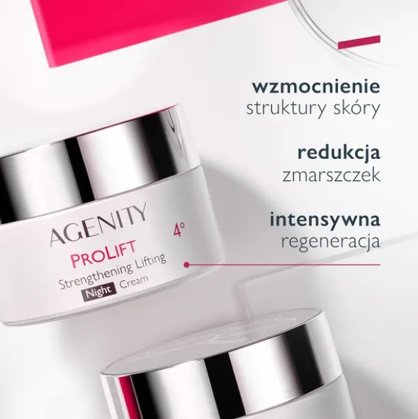 Agenity Prolift 4°, wzmacniający krem liftingujący na noc, 50 ml