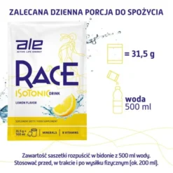 Ale Race Isotonic Drink Lemon Flavor, proszek, 31,5 g