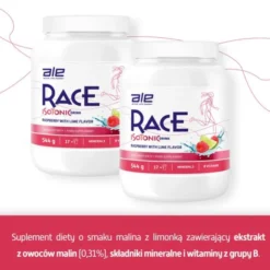 Ale Race Isotonic Drink Raspberry & Lime Flavor, proszek, 544 g