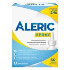 Aleric Spray 60 dawek, spray do nosa, na katar alergiczny u dorosłych