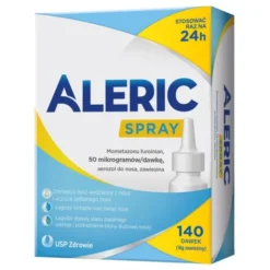 Aleric Spray 140 dawek, spray do nosa, na katar alergiczny u dorosłych