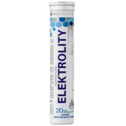Alg Pharma Elektrolity hydration, tabletki musujące, smak pomarańczowy, 20 szt.