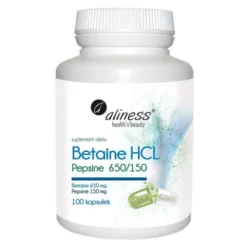 Aliness Betaina HCL + Pepsyna 650/150, kapsułki, 100 szt.