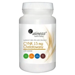 Aliness Cynk Chelatowany 15 mg, tabletki, 100 szt.