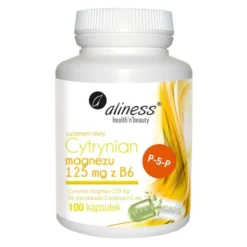 Aliness Cytrynian Magnezu 125 mg z B6 (P-5-P), kapsułki, 100 szt.