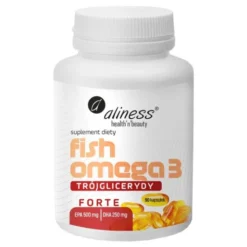 Aliness Fish Omega 3 Forte Trójglicerydy, kapsułki miękkie, 90 szt.