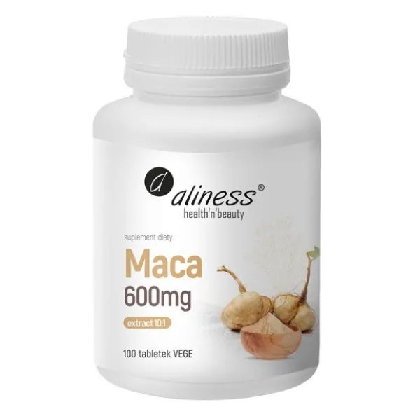 Aliness Maca ekstrakt 10:1 600 mg, tabletki, 100 szt.