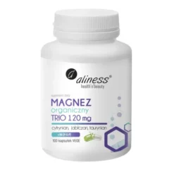 Aliness Magnez organiczny Trio 120 mg z B6 (P-5-P), kapsułki, 100 szt.
