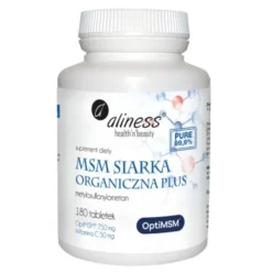 Aliness MSM Siarka Organiczna Plus, tabletki, 180 szt.