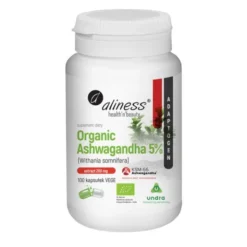 Aliness Organic Ashwagandha 5%, kapsułki, 100 szt.