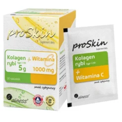Aliness ProSkin Kolagen Rybi + Witamina C, proszek, 30 saszetek