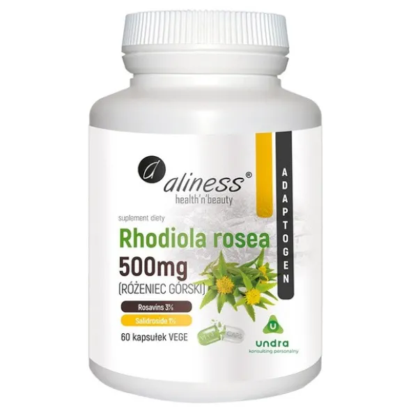 Aliness Rhodiola Rosea 500 mg, kapsułki, 60 szt.