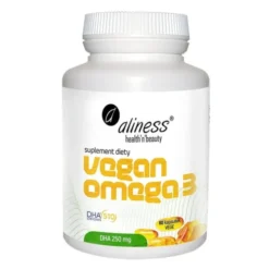 Aliness Vegan Omega 3 DHA 250 mg, kapsułki, 60 szt.