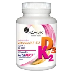 Aliness Witamina K2 MK7 i D3 2000, kapsułki, 60 szt.
