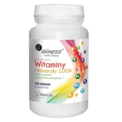 Aliness Witaminy i Minerały 100%, tabletki, 120 szt.