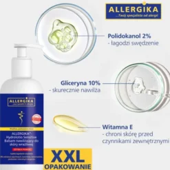 Allergika Hydrolotio Sensitive, balsam nawilżający do skóry wrażliwej, 500 ml