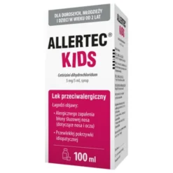 Allertec Kids, 5 mg/5 ml, syrop, 100 ml