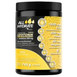ALLHydrate Elektrolity+ kofeina 200 mg, smak cytrynowy, 745 g