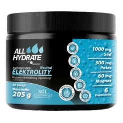 ALLHydrate Elektrolity Neutral, proszek, smak neutralny, 205 g